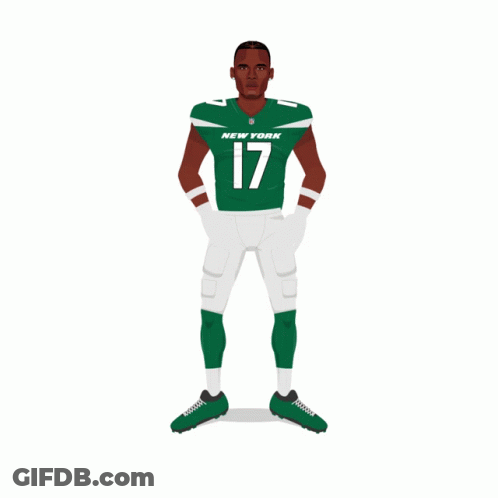 New York Jets Football Player On Card GIF