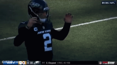 New York Jets Football Player On Field GIF