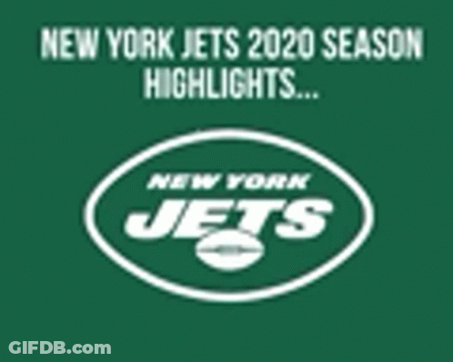 New York Jets Logo On Green Background GIF