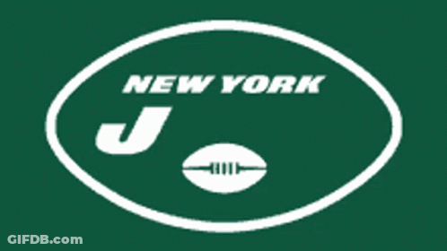 New York Jets Logo With Football GIF