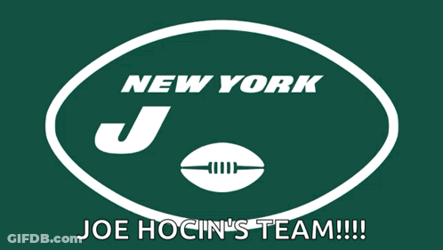 New York Jets Logo With Football GIF