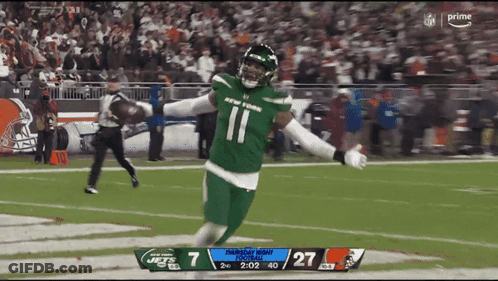 New York Jets Player Celebrating Touchdown GIF