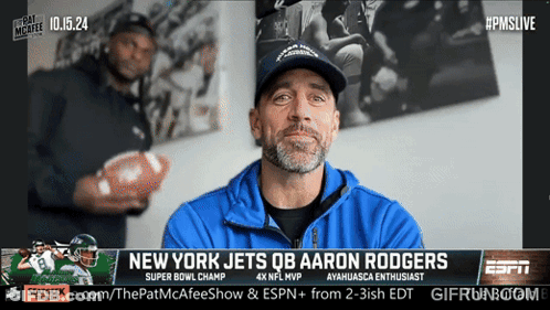 New York Jets QB Aaron Rodgers ESPN GIF