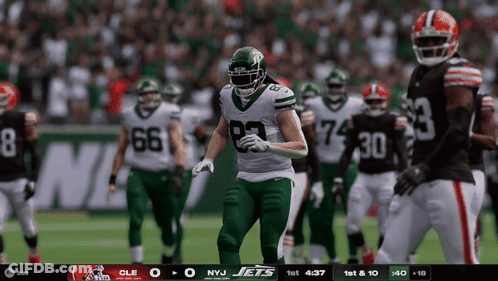 New York Jets Vs Browns Football Game GIF