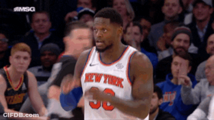 New York Knicks Julius Randle Hand Gesture GIF