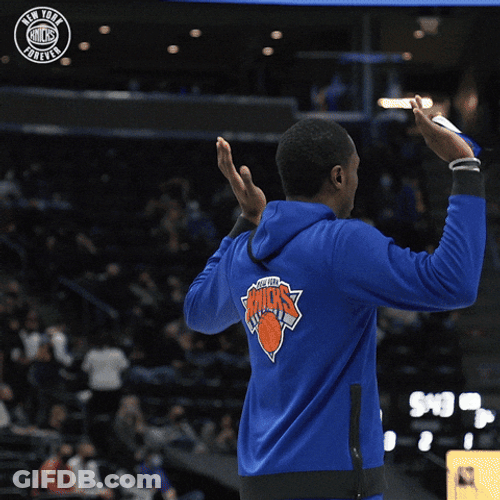 New York Knicks Player Backing Out GIF
