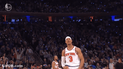 New York Knicks Player Before Crowd GIF