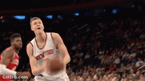 New York Knicks Player Dribbling Ball GIF