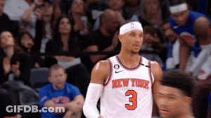New York Knicks Player In Number 3 Jersey GIF