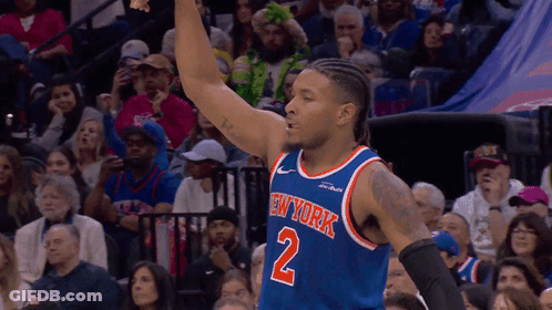 New York Knicks Player Raising Hand GIF