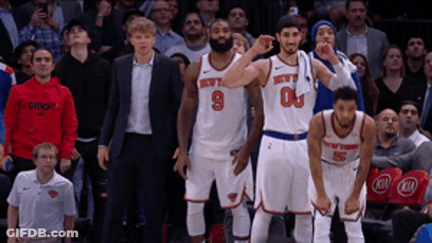 New York Knicks Team Cheering GIF