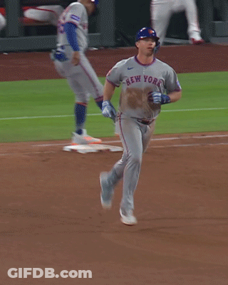 New York Mets Baseball Player Running GIF