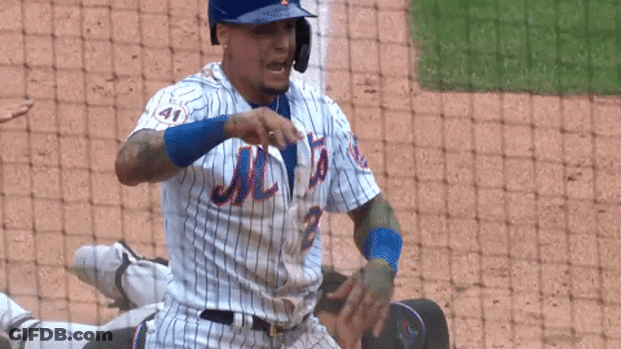 New York Mets Player Javier Baes Celebrating GIF