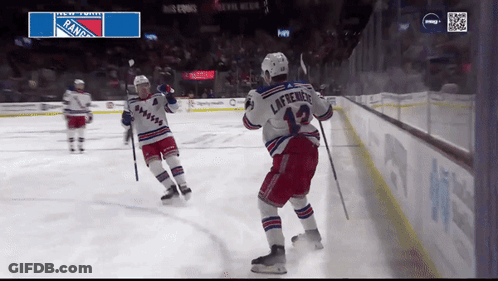 New York Rangers Vs New York Islanders Hockey Game GIF