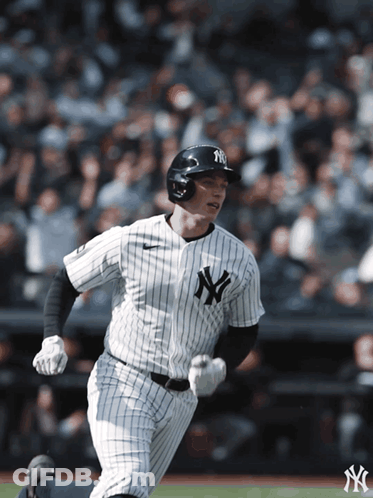 New York Yankees Baseball Player Running GIF