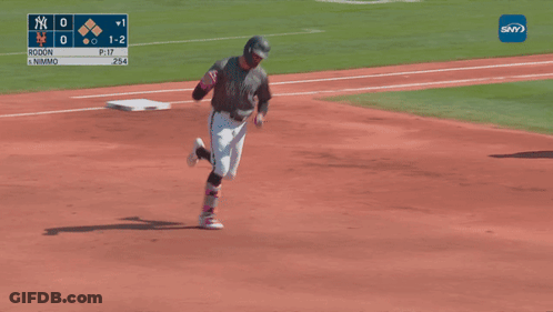 New York Yankees Baseball Player Running GIF