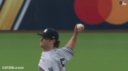 New York Yankees Baseball Player Screams GIF