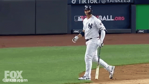 New York Yankees Baseball Player Walking GIF