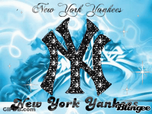 New York Yankees Logo With Sparkles GIF