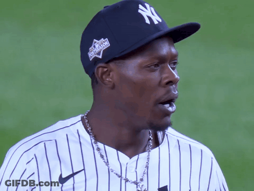 New York Yankees Player Walking To Home Plate GIF