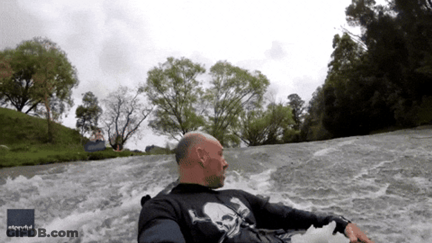 New Zealand Body Boarding Waterslide GIF