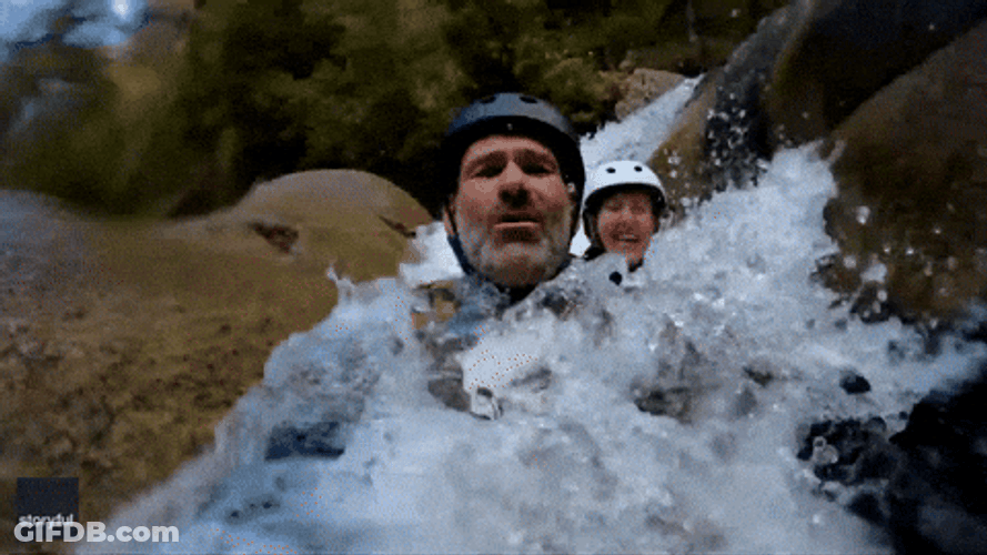 New Zealand Waterslide Canyoning Power Sports GIF
