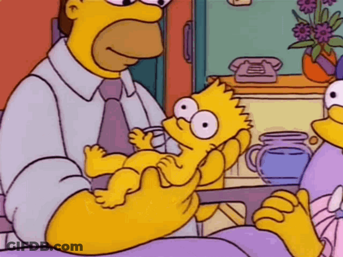 Newborn Baby Bart Simpson GIF