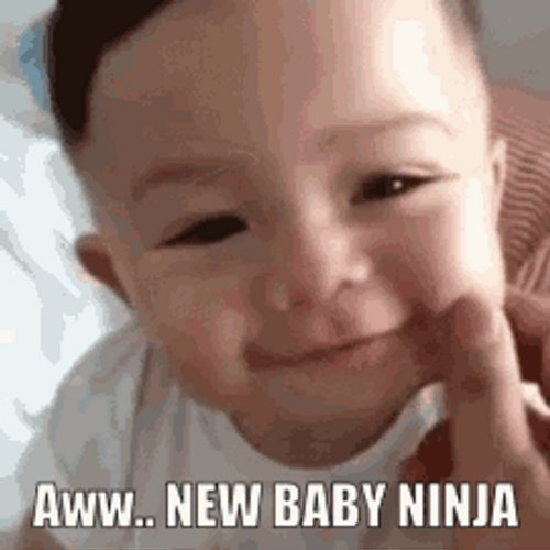 Newborn Baby Pinch Cheeks GIF