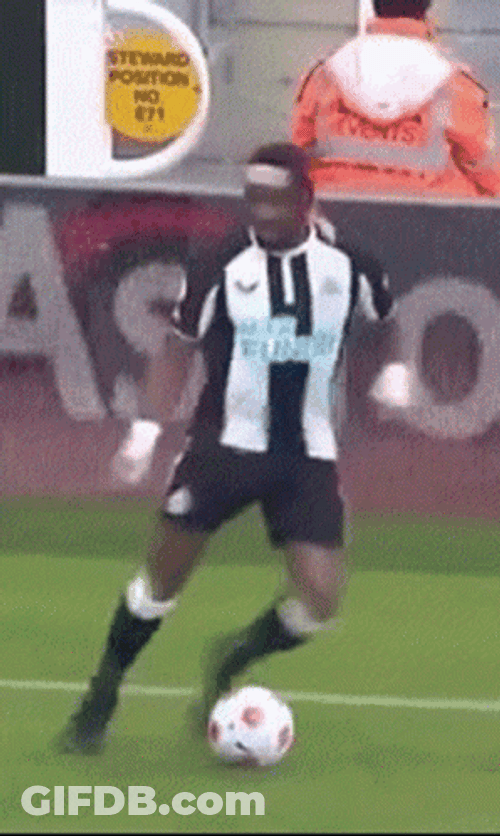 Newcastle Soccer Player Footwork GIF