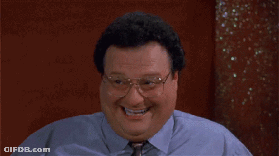 Newman Creepily Laughing GIF