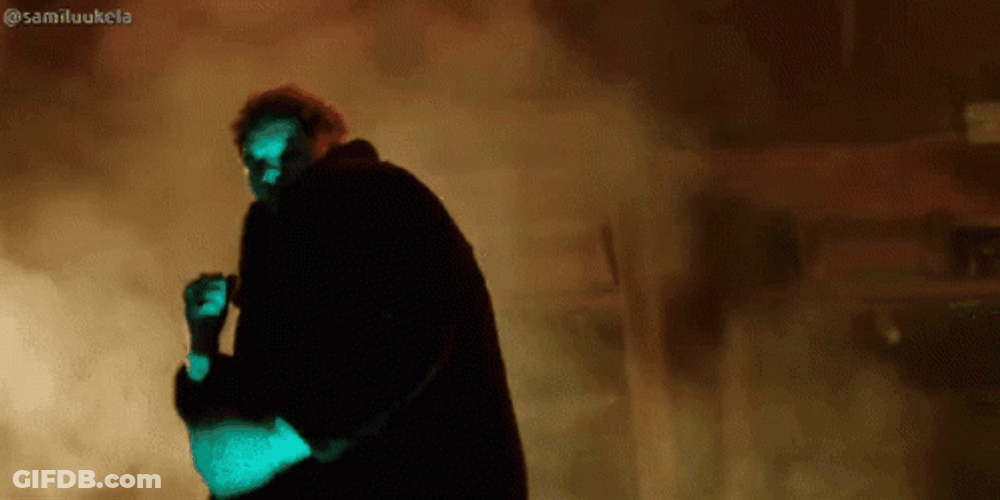 Newman Dancing In Shadows GIF