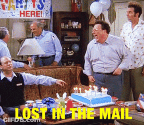Newman Lost In The Mail GIF