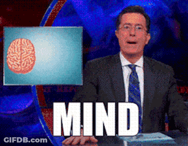 News Reporter Demonstrating Mindblown GIF