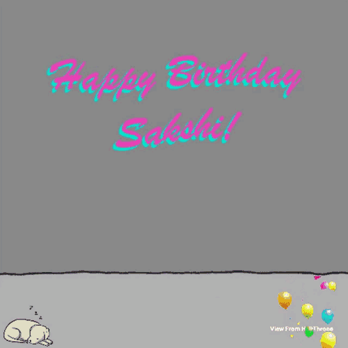 News18india Sakshi Birthday GIF