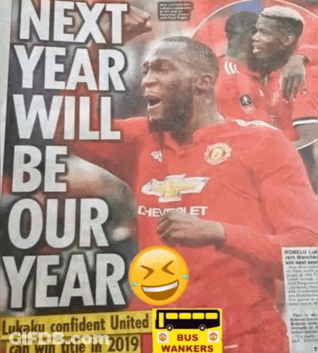 Newspaper Article Saying Next Year Will Be Our Year GIF