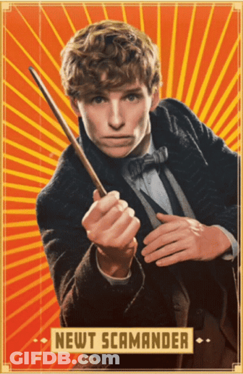 Newt Scamander Animated Poster GIF