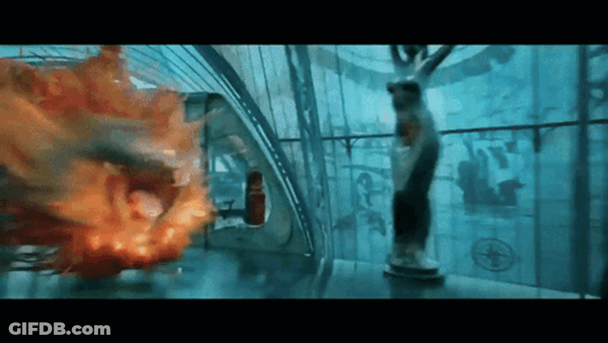 Newt Scamander Riding Fire Beast GIF