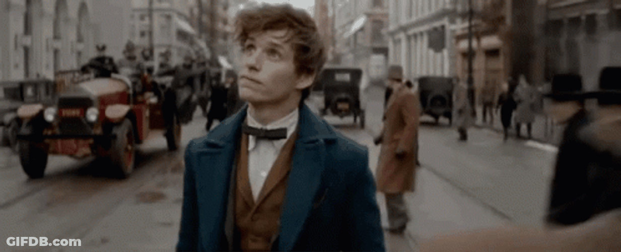 Newt Scamander Walking In Street GIF