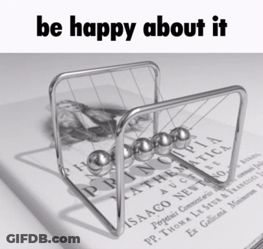 Newtons First Law Be Happy About It GIF