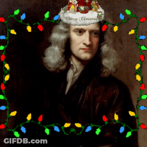 Newtons First Law Isaac Newton Confetti GIF