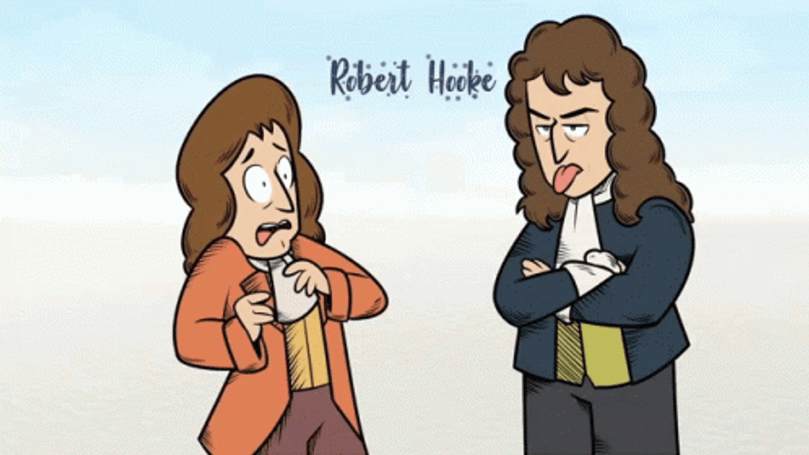 Newtons First Law Isaac Newton Silly Face GIF