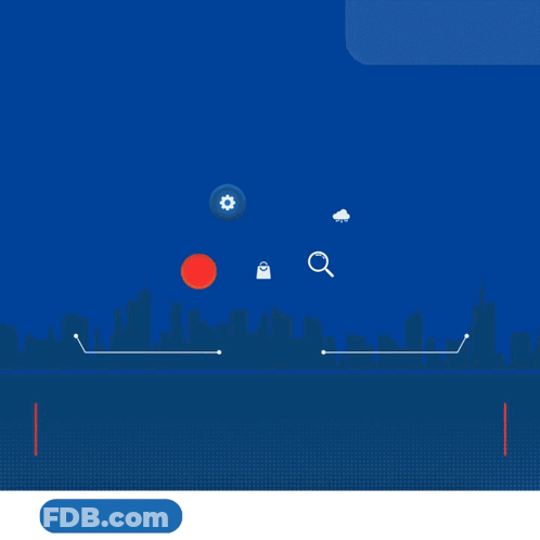 Next Technology Ad Laptop With Rocket GIF