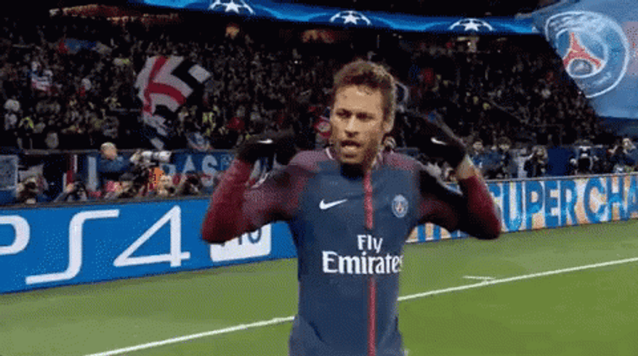 Neymar Backwards Crazy Dance GIF