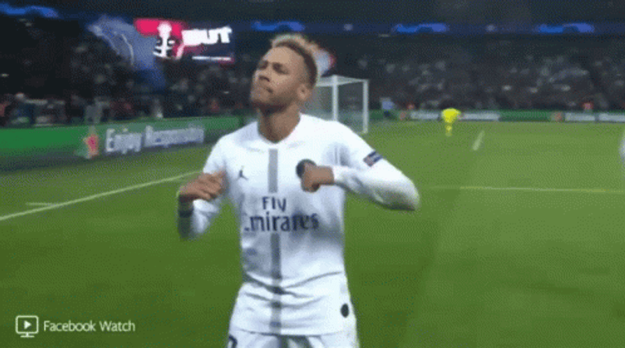 Neymar Cocky Crossed Arms Dance Moves GIF