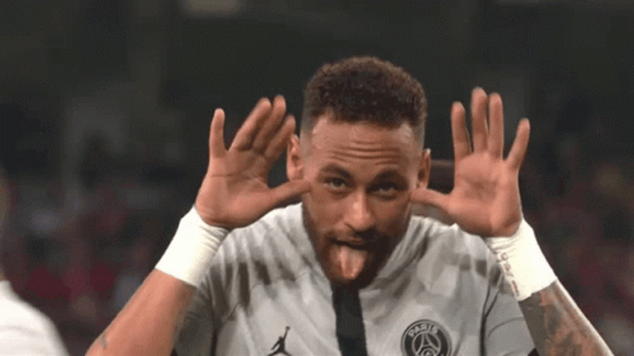 Neymar Jr. Football Funny Bleh GIF