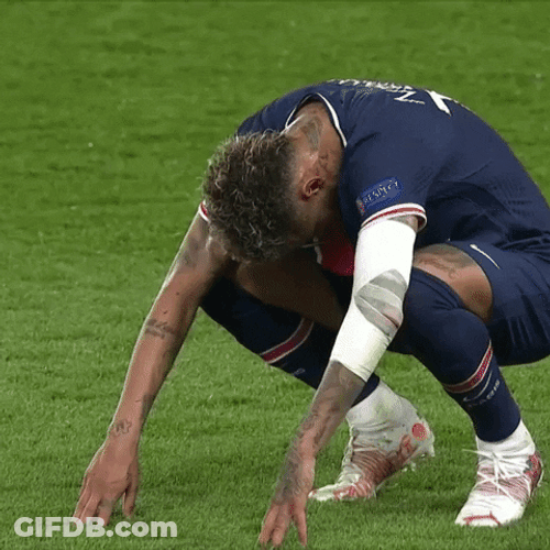 Neymar Jr. Football Tired Exhausted GIF