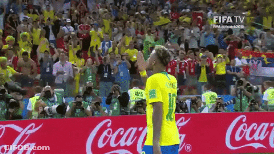 Neymar Jr. Football Wave Kiss GIF