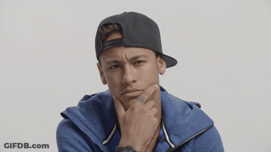 Neymar Jr. Paris Saint-Germain Confused Thinking GIF