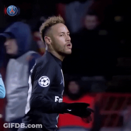 Neymar Jr. Paris Saint-Germain Football Running GIF
