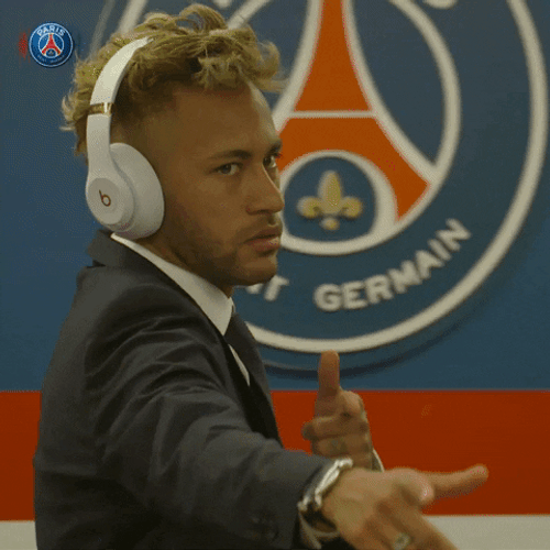 Neymar Jr. Paris Saint-Germain Pointing Cool GIF